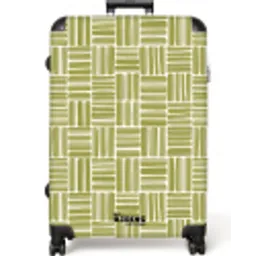 Vlecht - Patroon - Groen NBS - Large koffer - Volwassenen Unisex groot -zzzzzzzzkaufland2
