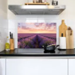 Landschap - Lavendelveld - Paars Inductie beschemer met haakjes klein -sfeer2