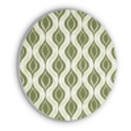 Patroon - Retro - Groen Akoestische PET Vilt - Rond klein 838 -3d
