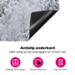 Bos - Sneeuw - Winter - Natuur - Wit Inductie beschermer vinyl 3mm klein -wsfeer4_website