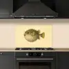 Stekels - Vis - Opgeblazen - Bruin keuken achterwand spatscherm klein -sfeer1
