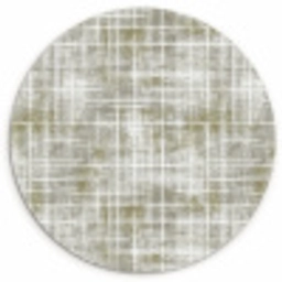 Linnen - Patroon - Groen Wandcirkel kunststof plaat 5mm dik klein 188 -3d