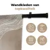 Golvende lijnen - Vloeiend - Zandkleurig Wandkleed katoen klein -sfeer2