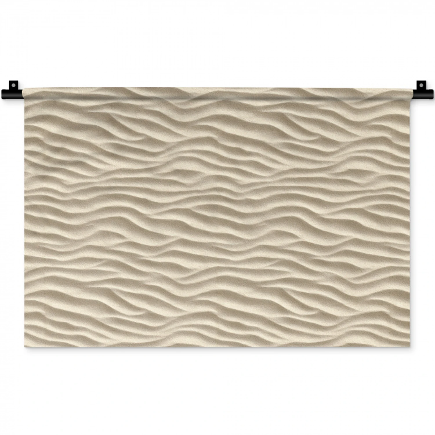 Zand - Golven - Beige Wandkleed katoen klein 269 -zz3d