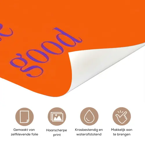 See te good - Paars - Oranje deurposter klein -closeup_NL