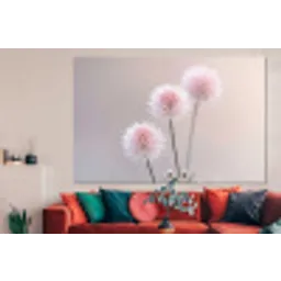 Bloemen - Bollen - Roze forex 5mm xxl -woonkamer