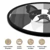 Buldog - Zwart - Abstract - Vlakken Fotolijst rond zonder passe partout klein -closeup_NL