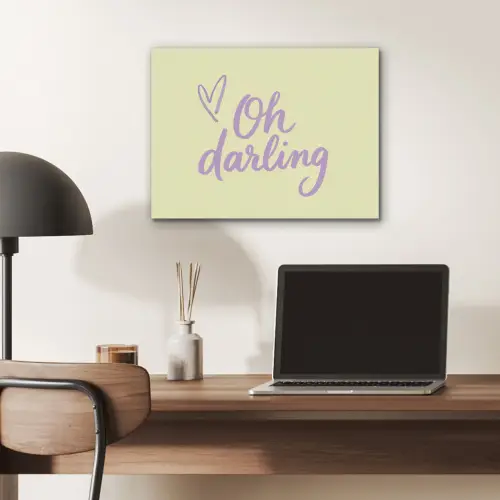 Oh darling - Geel - Hart PET vilt klein -sfeer5