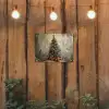 Kerstboom - Vintage - Kerst - Cadeau tuinposter los doek klein -sfeer1