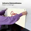 Ciao bella - Rood - Wit - Minimalistisch Inductie beschemer met haakjes klein -ky-ophangen-de