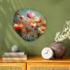 Bloemen - Watercolor - Kunst - Botanisch - Natuur Wandcirkel Organisch Forex 3mm klein -sfeer2