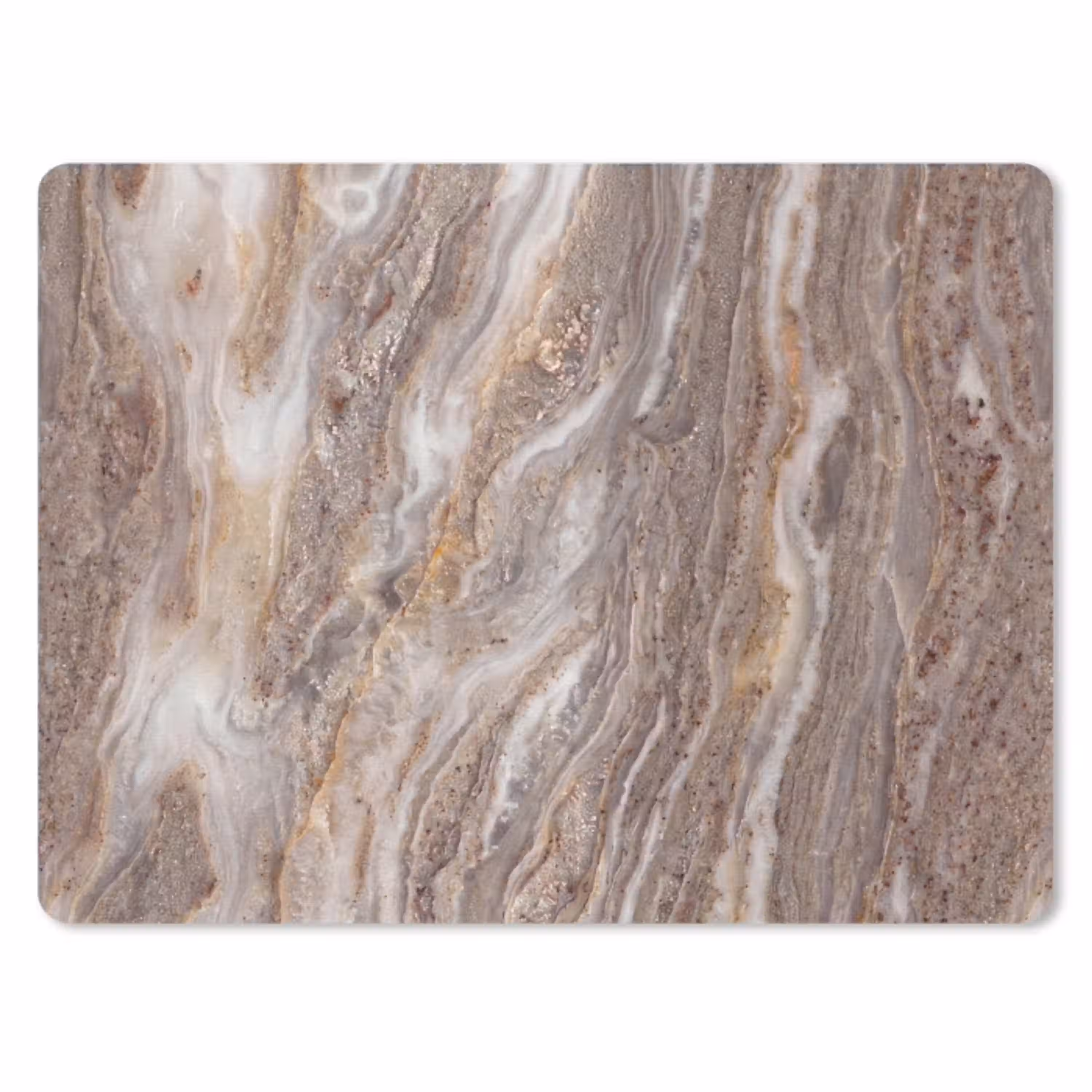 Textuur - Steen - Abstract - Beige muismat rubber klein -3d