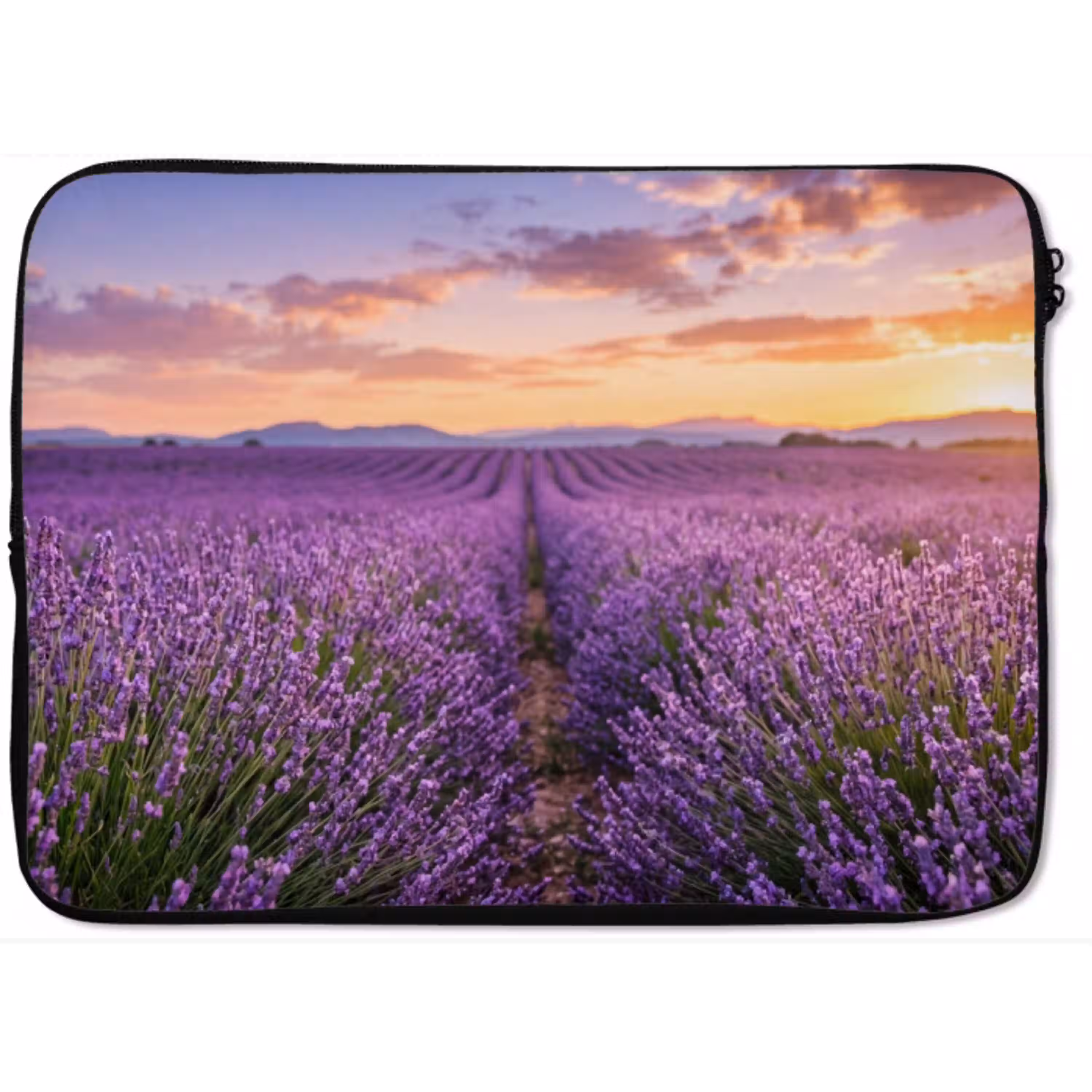 Lavendel - Veld - Natuur - Paars laptophoes neopreen klein -zkaufland3dotto