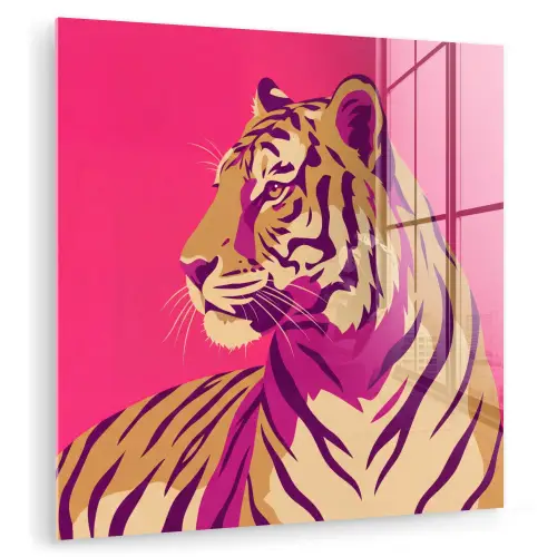 Tijger - Modern - Neon plexiglas 5mm klein -zzzproduct_nieuw