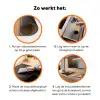Giraf - Bruin - Abstract - Geschilderd Inductie beschermer vinyl 3mm klein -zzzzzzz-td-werking
