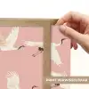 Modern - Kraanvogels - Roze Light Box met batterij (Wandlamp) middel 907 -USP_websiteprintNL