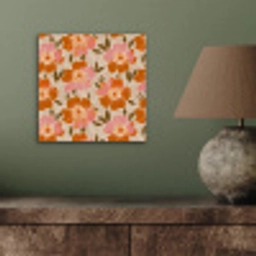 Bloemen - Motief - Retro aluminium wit klein 46 -sfeer2