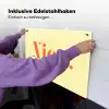 Nice - Oranje - Geel - Minimalistisch Inductie beschemer met haakjes klein -ky-ophangen-de