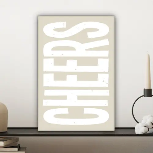 Cheers - Feest - Japandi - Vintage canvas 2cm klein -sfeer6