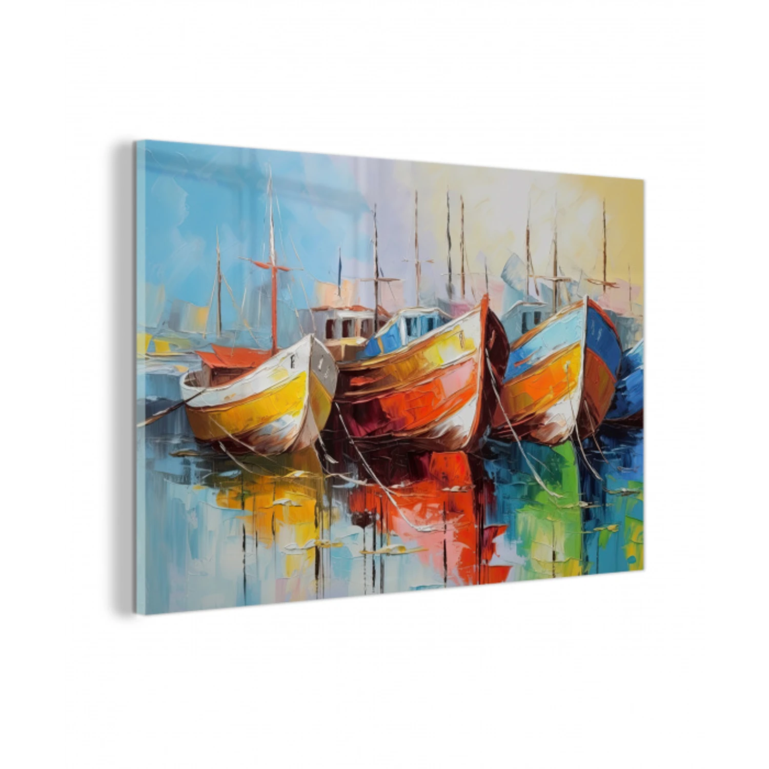 Boten - Kunst - Kleuren - Schilderij plexiglas 5mm klein -z3d