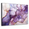 Marmer - Paars - Lila - Goud Textielframe - compleet frame klein -3d