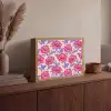 Bloemen - Patroon - Meerkleurig Light Box met batterij (Wandlamp) middel 907 -sfeer2