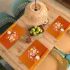 Vaas - Bloemen - Oranje Placemat vinyl groot -zzsfeer5_Kitchenyeah-website