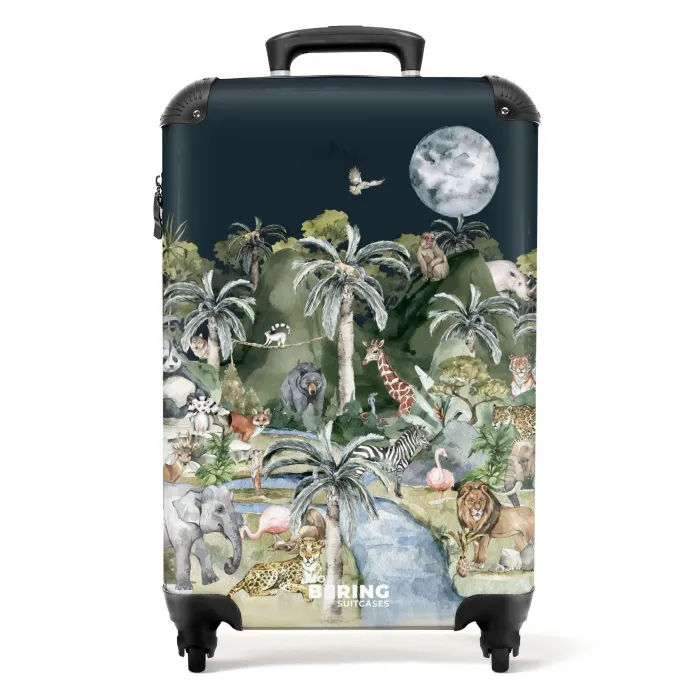 Jungle in de maneschijn Koffer - NBS - Handbagage middel -productfoto_recht