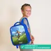 Voetbal - Jongen - Goal - Voetbaltenue Kinderrugzak - Blauw middel -sfeer3_NL