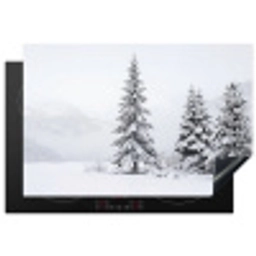 Fijnsparren - Sneeuw - Winter - Landschap - Stilte Inductie beschermer vinyl 3mm klein -3d