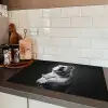 Buldog - Hond - Glas Inductie beschermer vinyl 3mm klein -sfeer3