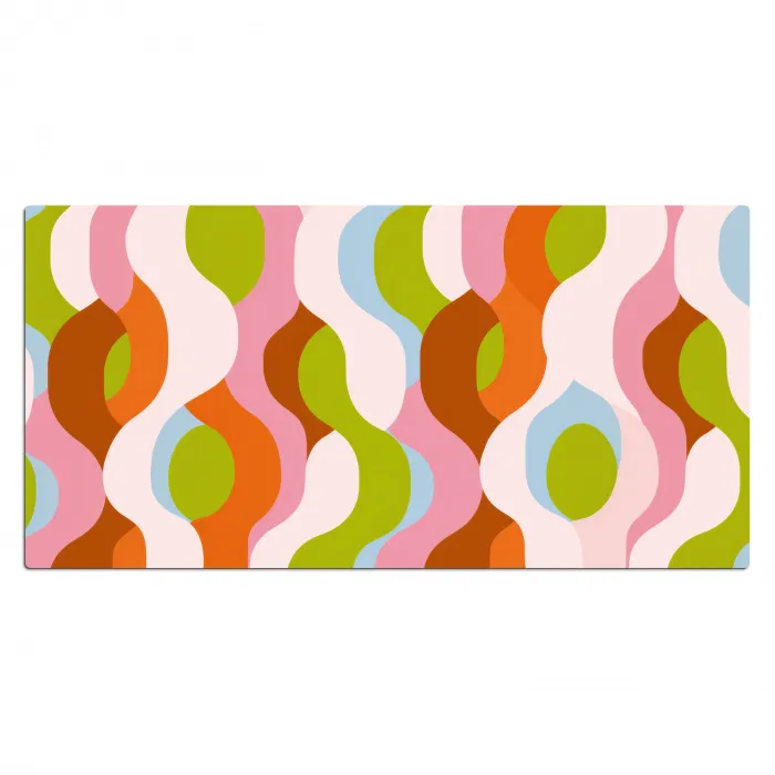 Abstract - Vormen - Roze Muismat XXL klein -3d_leeg