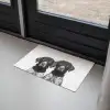 Honden - Bivakmuts - Zwart - wit Deurmat klein -sfeer2