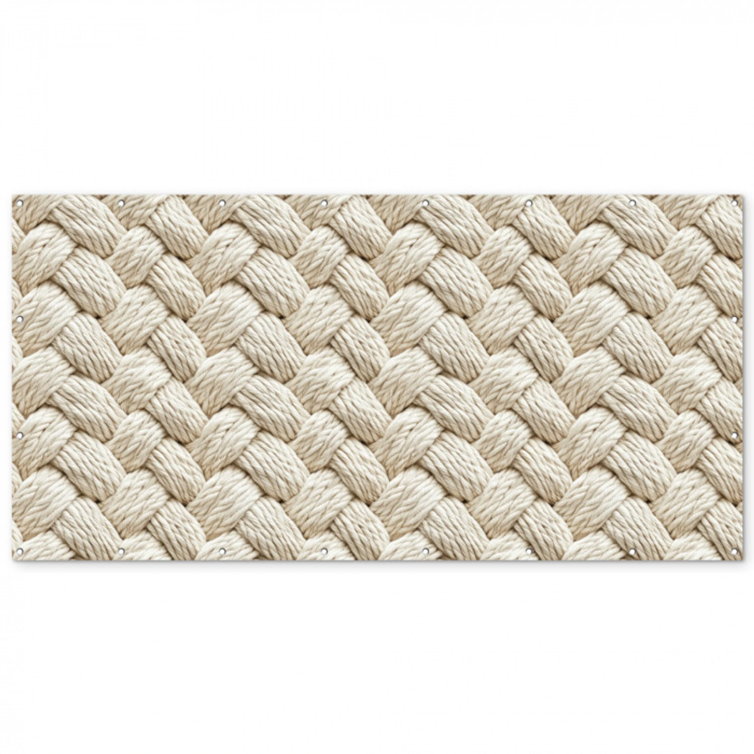 Touw - Gebreid - Beige Balkonbeschermer Duitsland klein 596 -zz_3d