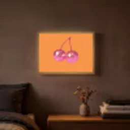 Discoballen - Kers - Spiegels - Roze Light Box met batterij (Wandlamp) middel -sfeer4