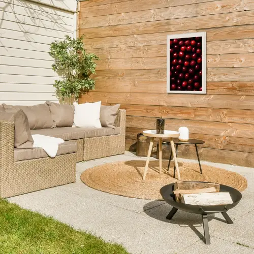 Kersen - Rood Tuinposter op houten frame 2 cm dik klein -sfeer2