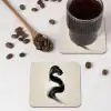 Penseelstreek - Zwart - Minimalistisch onderzetter kurk middel -sfeer2