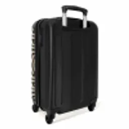Grafisch - Lijnen - Zwart NBS - Handbagage koffer - Volwassenen Unisex middel -achterkant