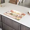 Dorpsplein - Fontein - Tulpen Inductie beschermer vinyl 3mm klein -sfeer8