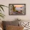 Doorkijk - Uitzicht - Meer - Landschap canvas 2cm klein -sfeer1
