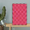 Rood - Roze - Schaakbord - Valentijn canvas 2cm klein -sfeer4