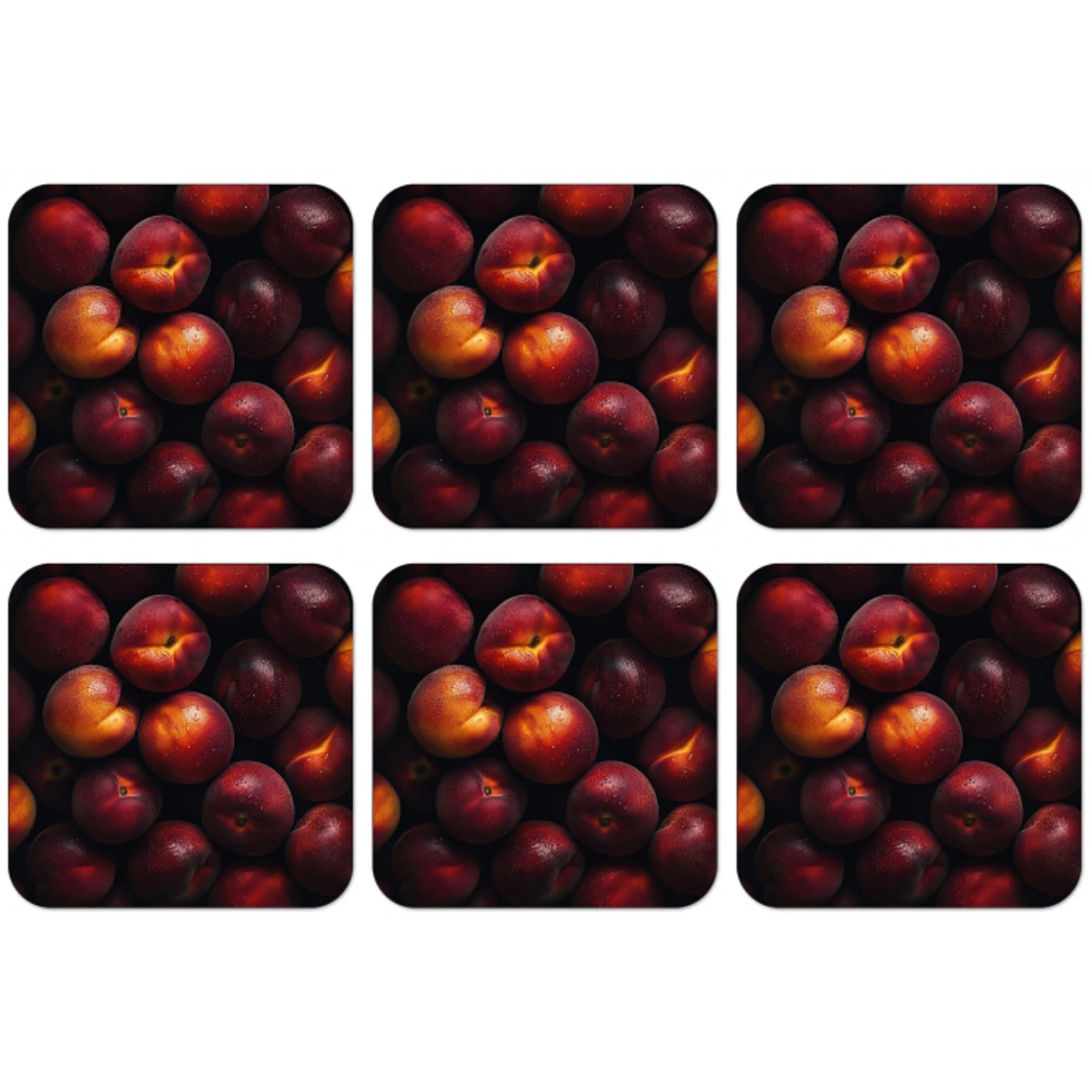 Fruit - Close up - Nectarines onderzetter kurk middel -zkaufland3dotto