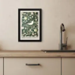 Groen - Vogel  - Bloemen KitchenYeah - Keuken - Fotolijst klein -sfeer2