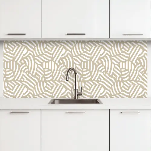 Abstract - Modern - Beige keuken achterwand 2 middel 871 -3d