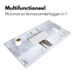 Rendier - Gewei - Toendra - Sneeuw - Wild Muismat XXL klein -sfeer4