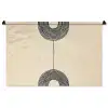 Geometrische bogen - Minimalistisch - Symmetrisch Wandkleed katoen middel -zz3d