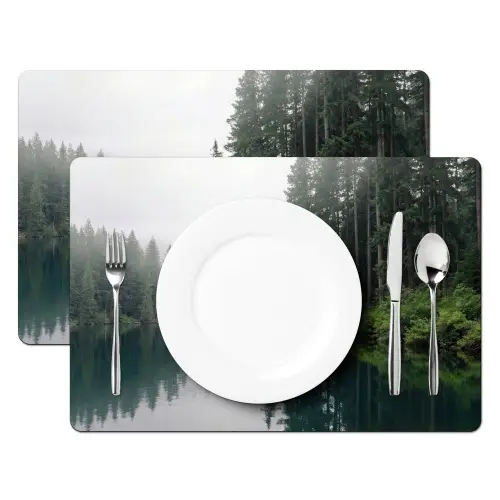 Bergen - Meer - Bos Placemat vinyl groot -zzsfeer2_Kitchenyeah-website