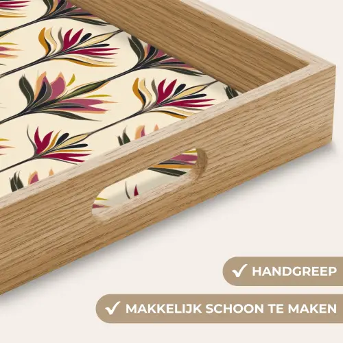 Waaier - Motief - Kleurrijk Dienblad Rechthoek middel 911 -USP_HandgreepNL