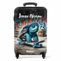 Skater schildpad NBS - Handbagage koffer - Kinderen Unisex middel -productfoto_recht