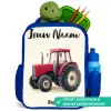 Tractor - Getekend - Rood Kinderrugzak - Blauw middel -inhoud_NL